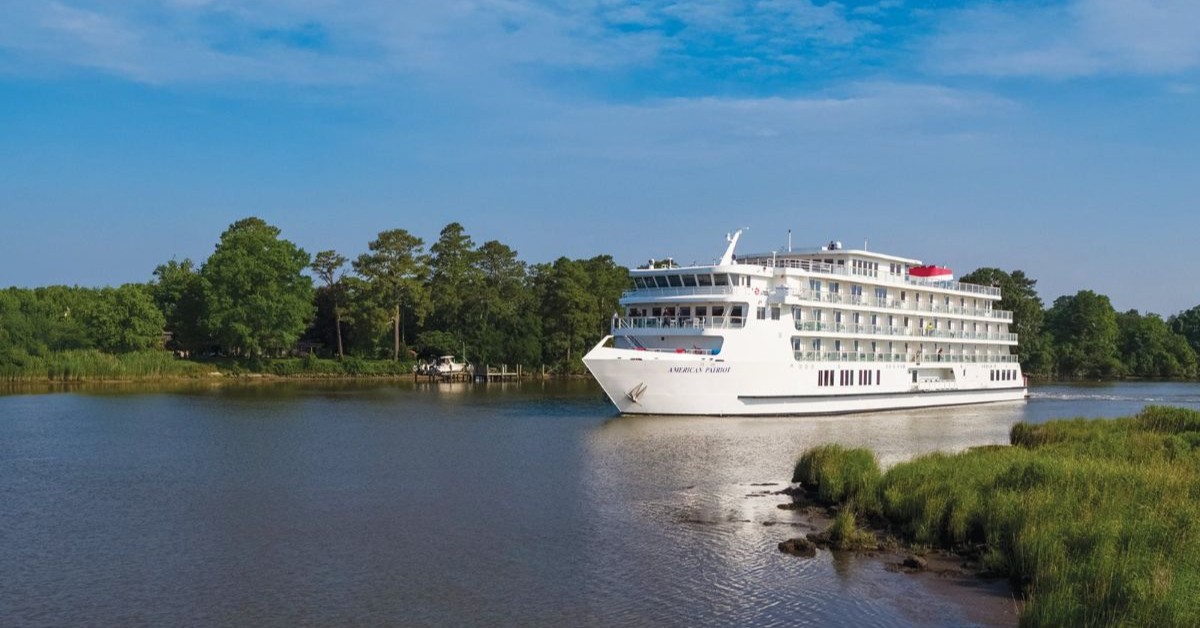 Media Stock Image of American Cruise Lines' new small ship American Patriot on the Great Lakes