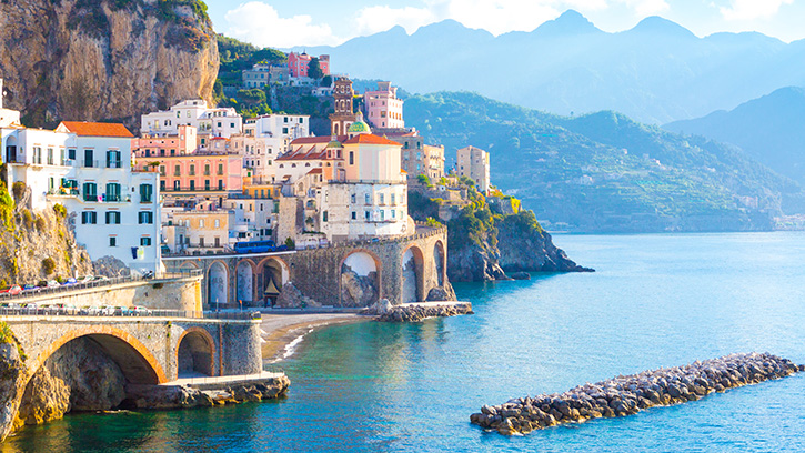Village on the coast of Italy