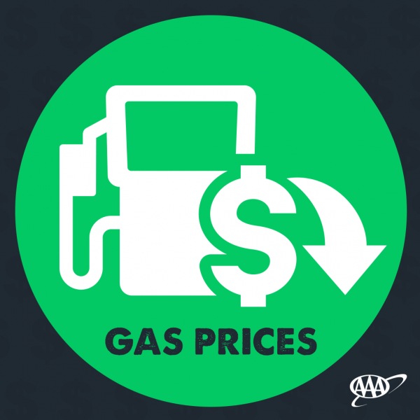 graphic gas prices drop icon