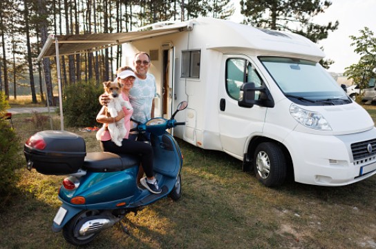 Couple with RV