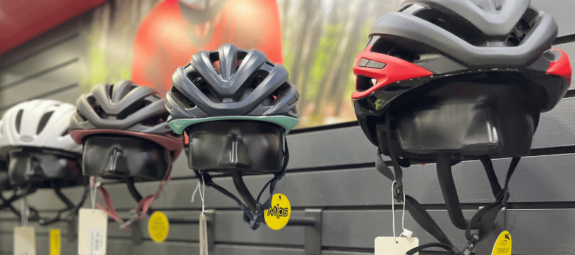 Bert's Bike Helmets on Display